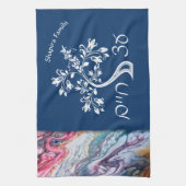 Etz Chim Tree of Life Marble Effect手洗い キッチンタオル (縦)