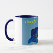 「EUが大好き」 マグカップ (左)