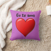 EUのte amo - I愛ポルトガル語の クッション (ブランケット)