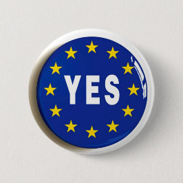 EUへのYes -欧州連合の滞在 缶バッジ