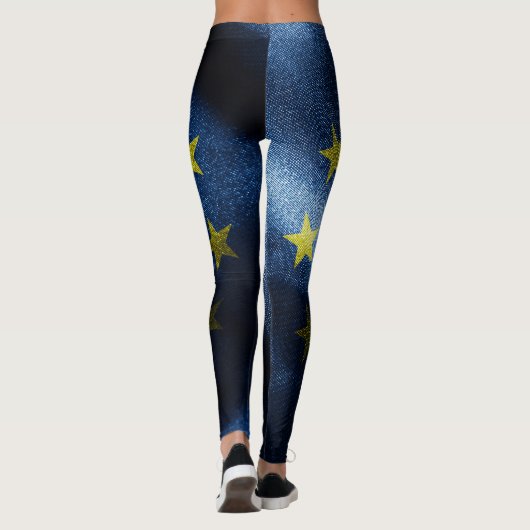 EUシルク国旗 レギンス (裏面)