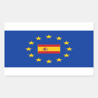 EUスペイン長方形ステッカー 長方形シール