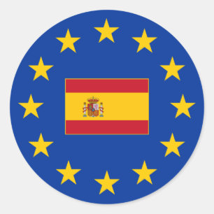 EUスペイン·ラウンド·ステッカー ラウンドシール