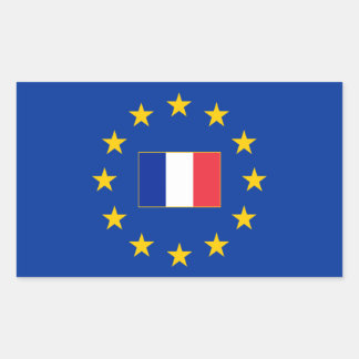 EUフランス長方形ステッカー 長方形シール