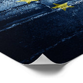 EU国旗の壁 ポスター (角)