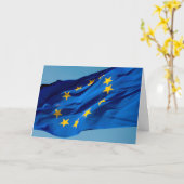 EU国旗 カード (黄色い花)