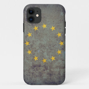 EU国旗 – グランジ iPhone 11 ケース