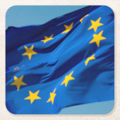 EU国旗 スクエアペーパーコースター (正面)