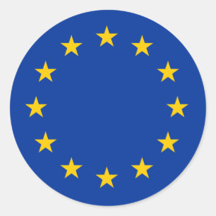 EU国旗 ラウンドシール