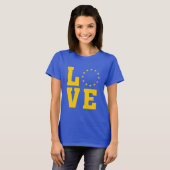EU国旗、欧州連合、LOVE Tシャツ (正面フル)