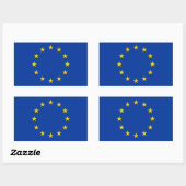 EU国旗 長方形シール (シート)