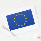 EU国旗 長方形シール (封筒)