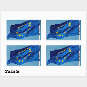 EU国旗 長方形シール