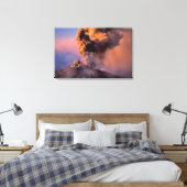 EU、イタリア、シチリア島、エトナ火山山頂の噴気孔 キャンバスプリント (インサイチュ (寝室))