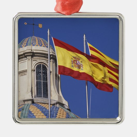 EU, スペイン, カタルーニャ州, ジュネラル・デ・カタルーニャ宮殿 メタルオーナメント (正面)