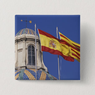 EU, スペイン, カタルーニャ州, ジュネラル・デ・カタルーニャ宮殿 缶バッジ