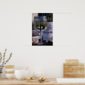 EU、フランス、シャブリ、ローカルワイン ポスター (キッチン)