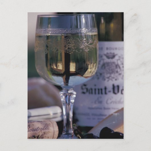 EU、フランス、シャブリ、ローカルワイン ポストカード (正面)
