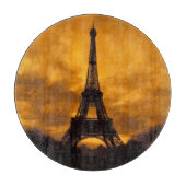 EU、フランス、パリ。 エッフェルタワー。 カッティングボード (正面)