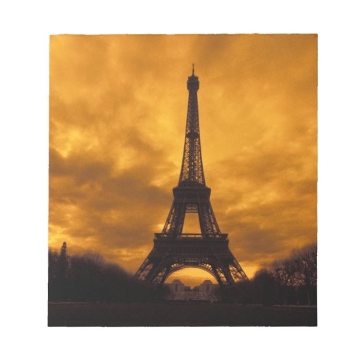 EU, フランス, パリ。エッフェル塔 ノートパッド (正面)