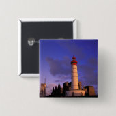 EU、フランス、ブリタニー、フィニステレ、サンマティエー、 缶バッジ (正面&裏面)