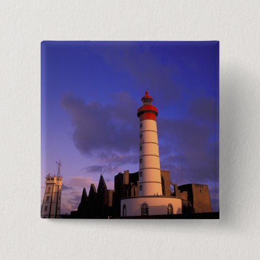 EU、フランス、ブリタニー、フィニステレ、サンマティエー、 缶バッジ (正面)