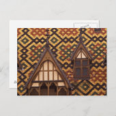 EU、フランス、ブルゴーニュ、コートドール、ボーヌ。タイル ポストカード (正面/裏面)