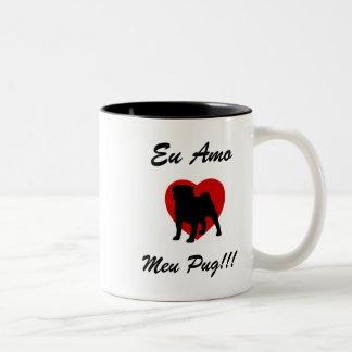 Eu Amo, Meu Pug!!!2 ツートーンマグカップ