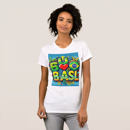 Eu amo o Brasil Tシャツ (正面フル)