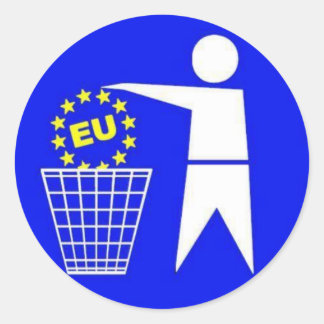 EU-Protest Sticker ラウンドシール