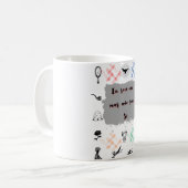 Eu sou um mas não sou Só Camiseta コーヒーマグカップ (正面左)