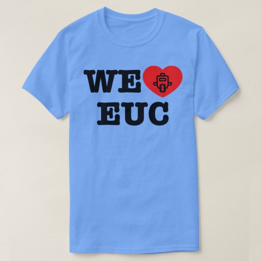 EUC電気ユニサイクルが大好きクール Tシャツ (デザイン正面)