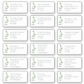 EucaIptus個々の受信者名アドレス シール (正面)