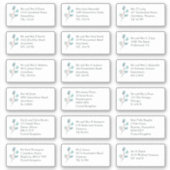 EucaIptus個アート々の受信者名アドレス シール (正面)