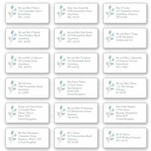 EucaIptus個アート々の受信者名アドレス シール