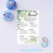 Eucalyptusシャワーゲームカードの内容 チラシ (シングル)