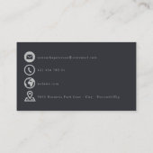 eucalyptusブランチ暗緑色感謝してい挿入カード エンクロージャーカード (裏面)