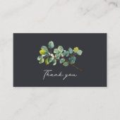 eucalyptusブランチ暗緑色感謝してい挿入カード エンクロージャーカード (正面)