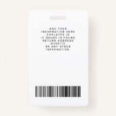 Eucalyptus従業員フォトバーコードロゴ名 バッジ (裏面)