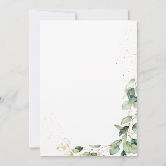 Eucalyptus 75th Birthday  サンキューカード (裏面)