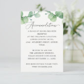 Eucalyptus Accommodations | Wedding Hotel Info エンクロージャーカード (スタンド正面)