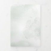 Eucalyptus All in One QR Code Photo 結婚's 三つ折り招待状 (カバー)