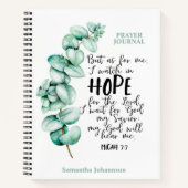 Eucalyptus Bible Verse About Hope Prayer Journal ノートブック (正面)