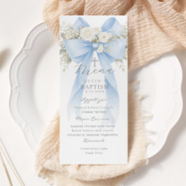 Eucalyptus Blue Bow Elegant Baptism メニュー