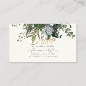 Eucalyptus, Blue Gum webサイトRSVP 名刺 (正面)