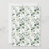 Eucalyptus Books & Brews Coffee Bridal Shower 招待状 (裏面)