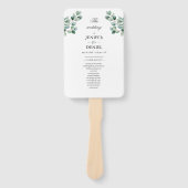 Eucalyptus Botanical Greenery  Wedding ハンドファン (正面)