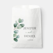 Eucalyptus Botanical Greenery  Wedding フェイバーバッグ (正面)