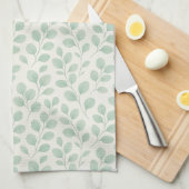 Eucalyptus Botanical Pattern キッチンタオル (四つ折り)