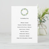 Eucalyptus Botanical Wedding Ceremony Program (スタンド正面)